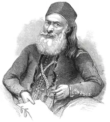 Portrait of the late Pacha of Egypt - from a recent drawing, 1844. Creator: Unknown