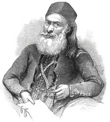 Portrait of the late Pacha of Egypt - from a recent drawing, 1844. Creator: Unknown