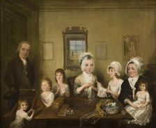Portrait of the Latrobe family of Fulneck, c18th century. Creator: Elias Martin