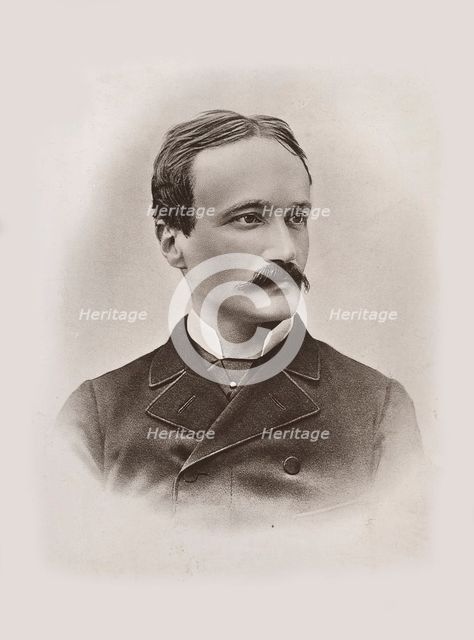 Portrait of the librettist and composer Arrigo Boito (1842-1918), 1884. Creator: Anonymous.