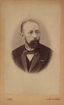 Portrait of the librettist and composer Franz Friedrich Richard Genée (1823-1895), 1869. Creator: Photo studio Leopold Wittmann