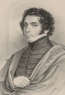 Portrait of the librettist Arcangelo Berrettoni, 1827. Creator: Kriehuber, Josef (1800-1876)