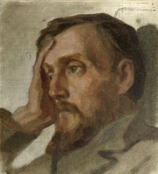 Portrait of the Literary critic and Philosopher Vissarion G. Belinsky (1811-1848), 1879. Creator: Astafyev, Ivan Alexandrovich (1844-after 1911)