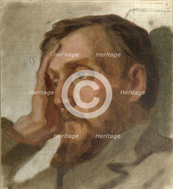 Portrait of the Literary critic and Philosopher Vissarion G. Belinsky (1811-1848), 1879. Artist: Astafyev, Ivan Alexandrovich (1844-after 1911)