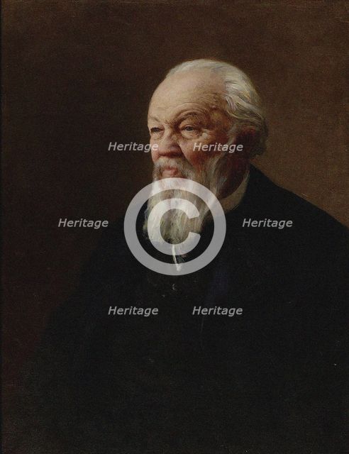 Portrait of the publisher and journalist Aleksey Suvorin (1834-1912), 1909. Creator: Parkhomenko, Ivan Kirillovich (1870-1940).