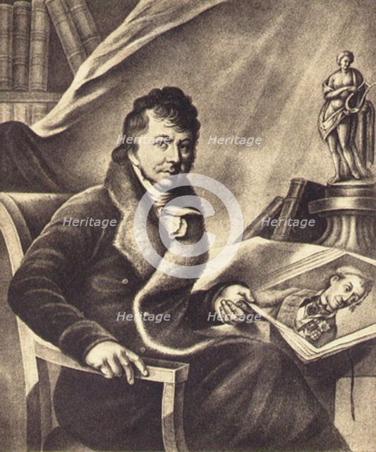 Portrait of the publisher Platon Petrovich Beketov (1761-1836), Early 19th cen..