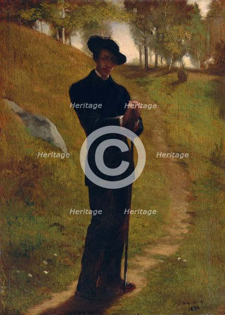 Portrait of the Painter, 1859. Creator: John La Farge.