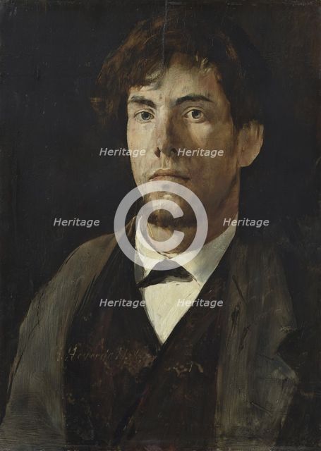 Portrait of the Painter Christian Skredsvig, 1876. Creator: Hans Heyerdahl.