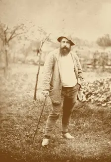 Portrait of the painter Claude Monet, c1889. Creator: Robinson, Theodore (1852-1896)