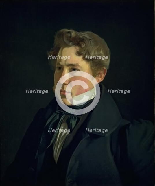 Portrait of the Painter and Lithographer P.H. Gemzoe, 1833. Creator: Christen Kobke.