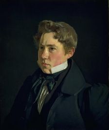 Portrait of the Painter and Lithographer P.H. Gemzoe, 1833. Creator: Christen Kobke