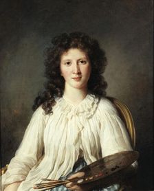 Portrait of the painter Adélaïde Binart (1769-1832), c. 1796. Creator: Bouliard, Marie-Geneviève (1763-1825)