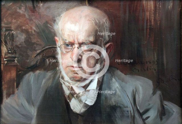Portrait of the Painter Adolph von Menzel (1815-1905).