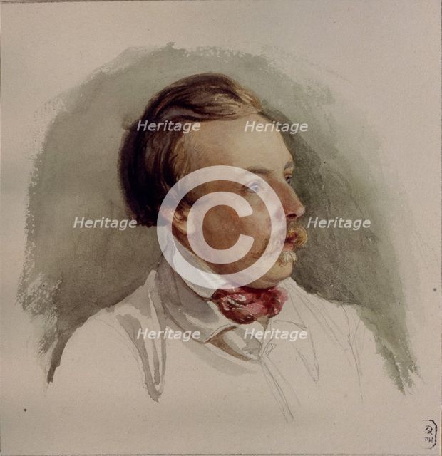 Portrait of the painter Alexander von Kotzebue (1815-1889), 1840s. Artist: Reutern, Gerhard Wilhelm, von (1794-1865)