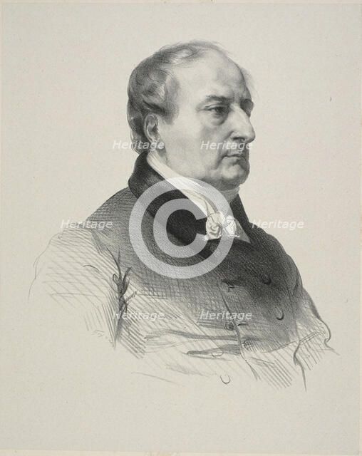 Portrait of the Painter Baron François Gérard, before 1837. Creator: Jean Gigoux.