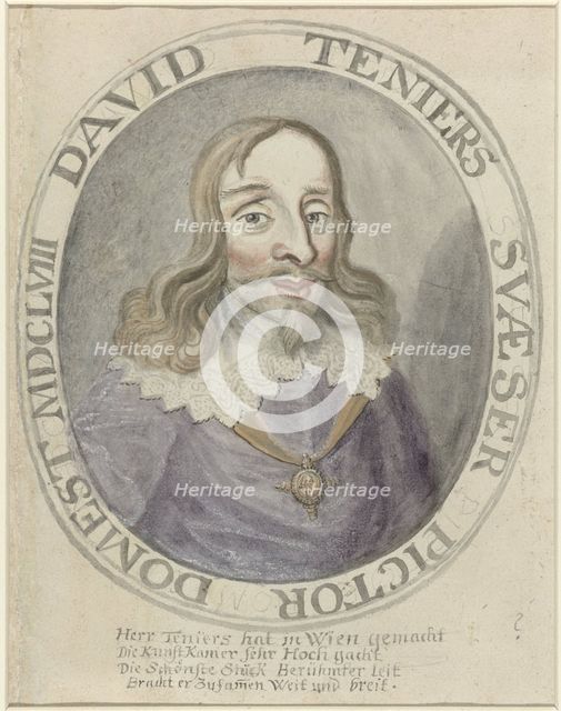 Portrait of the painter David Teniers the Younger, c.1658. Creator: Anon.