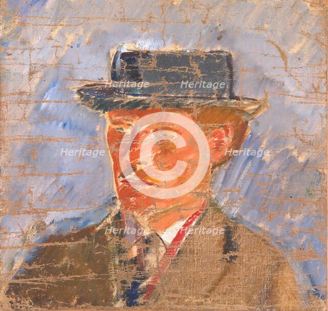 Portrait of the Painter Edvard Weie, 1893-1922. Creator: Karl Isakson.