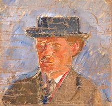 Portrait of the Painter Edvard Weie, 1893-1922. Creator: Karl Isakson