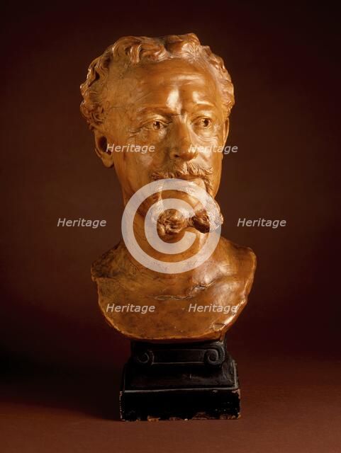 Portrait of the Painter Edouard-Louis Dubufe (1820-1883), 1878. Creator: Louis-Julien Franceschi.