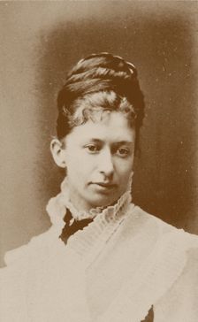 Portrait of the painter Elizabeth Thompson, Lady Butler (1846-1933), c1875. Creator: Photo studio Robert W. Thrupp, Birmingham