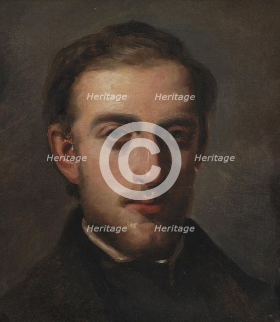 Portrait of the Painter Fritz Melbye (1826-69), 1857-1858. Creator: Camille Pissarro.