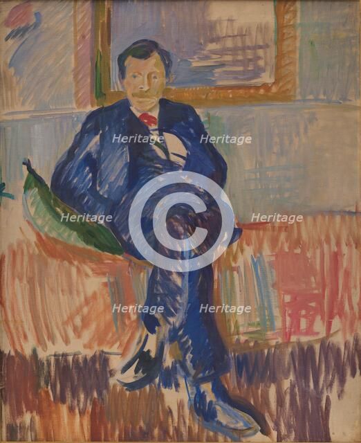 Portrait of the Painter Karl Schou, 1909-1913. Creator: Karl Isakson.