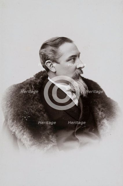Portrait of the painter Henryk Siemiradzki (1843-1902)  , 1893. Creator: Mieczkowski, Jan (1830-1889).