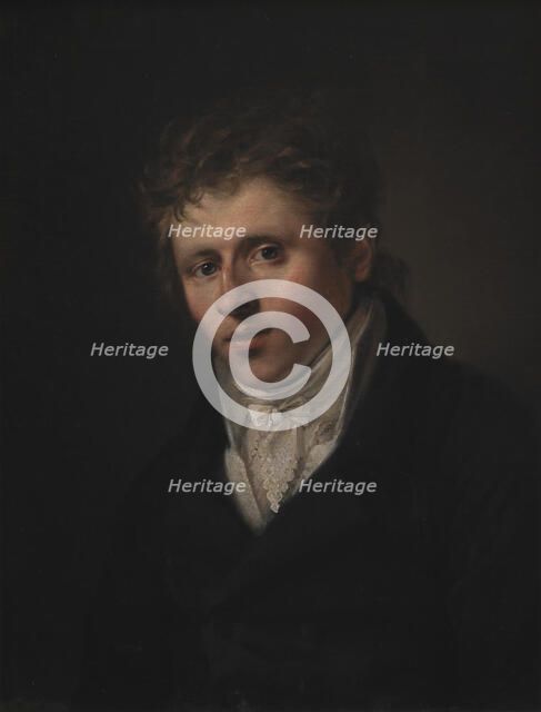 Portrait of the painter Johan Christian Dahl, 1813-1816. Creator: Christian Albrecht Jensen.