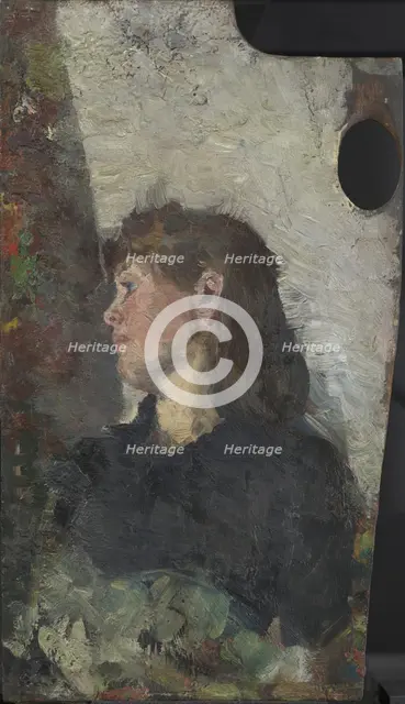 Portrait of the Painter Oda Krohg, c1885. Creator: Christian Krohg.