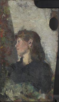 Portrait of the Painter Oda Krohg, c1885. Creator: Christian Krohg