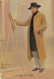 Portrait of the Painter Otto Valstad, 1902. Creator: Vaino Hamalainen