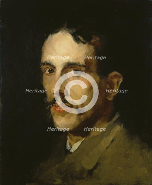 Portrait of the painter Louis Eysen, c1870. Creator: Wilhelm Maria Hubertus Leibl.