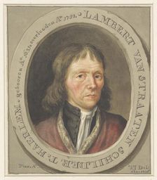 Portrait of the painter Lambert van Straaten, 1736. Creator: Tako Hajo Jelgersma