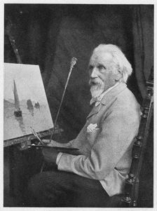 Portrait of the painter Lev Lagorio (1828-1905), 1900s