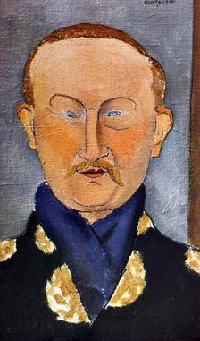 Portrait of the painter Léon Bakst (1866-1924), 1917. Artist: Modigliani, Amedeo (1884-1920)