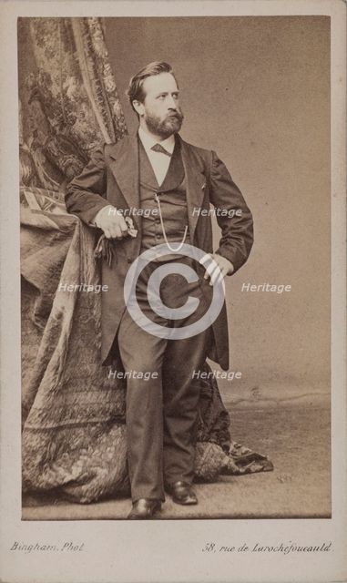 Portrait of the painter Ludwig Knaus (1829-1910). Creator: Bingham, Robert Jefferson (1824-1870).