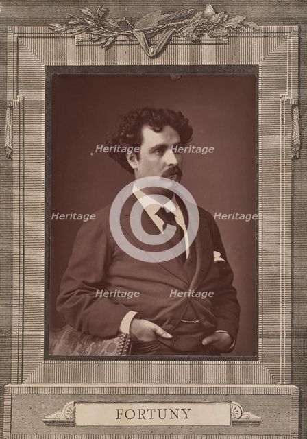 Portrait of the painter Marià Fortuny (1838-1874), c. 1870. Creator: Anonymous.