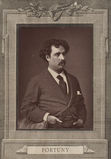 Portrait of the painter Marià Fortuny (1838-1874), c. 1870. Creator: Anonymous