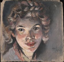 Portrait of the painter Nadezhda Psishcheva (1881-1913)