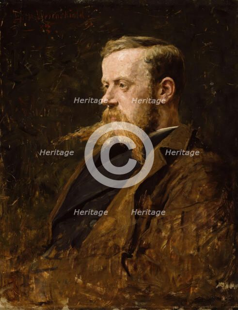 Portrait of the Painter Nikolai Ulfsten, 1882. Creator: Erik Werenskiold.