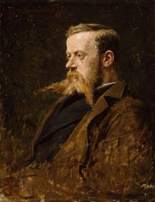 Portrait of the Painter Nikolai Ulfsten, 1882. Creator: Erik Werenskiold