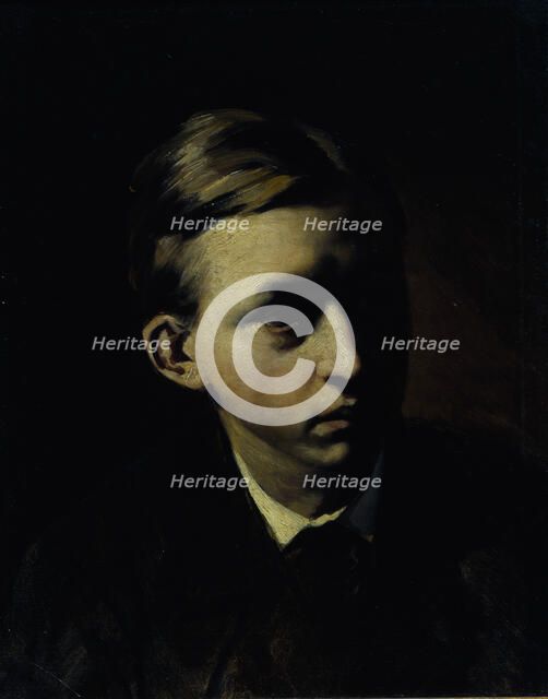 Portrait of the painter Nikolai Alexeyevich Kasatkin (1859-1930), 1876. Artist: Perov, Vasili Grigoryevich (1834-1882)