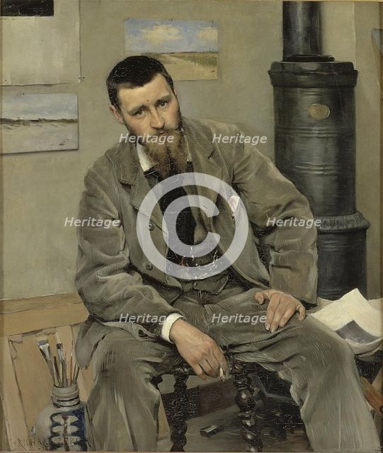 Portrait of the Painter Nils Kreuger, 1883. Creator: Sven Richard Bergh.