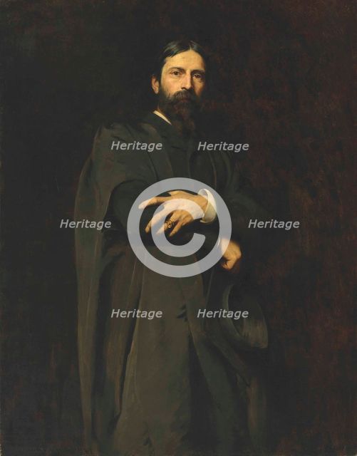 Portrait of the Painter Sir Hubert von Herkomer (1849-1914), 1887. Creator: Herkomer, Herman Gustave (1863-1935).