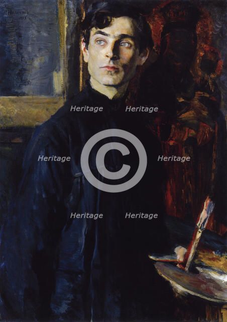 Portrait of the painter Pavel Dmitriyevich Korin (1892-1967), 1925.