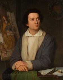 Portrait of the Painter Philipp Veit, 1838. Creator: Joseph Binder