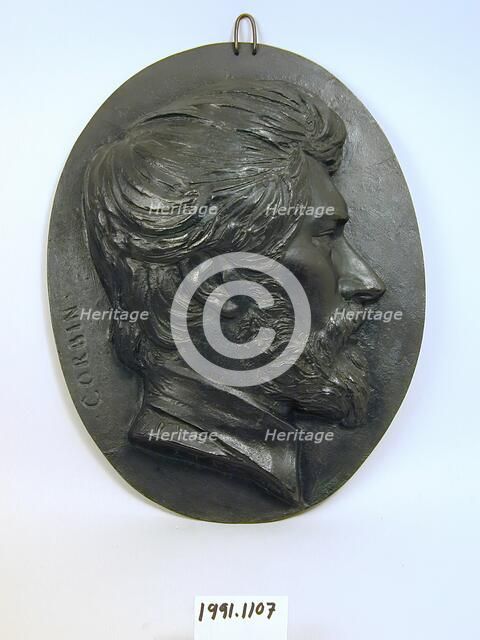 Portrait of the Painter Pierre Victor Corbin, 1839. Creator: Antoine Etex.