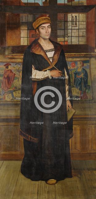 Portrait of the Painter Quentin Massys, 1868. Creator: Jan August Hendrik Leys.