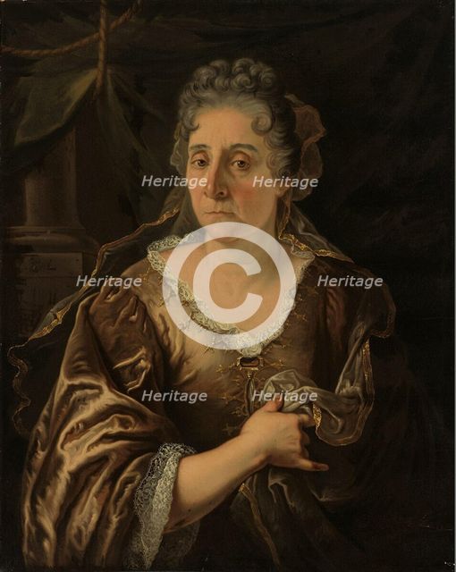 Portrait of the painter Rachel Ruysch (1664-1750), 1710-1720. Creator: Pool, Juriaen, the Younger (1666-1745).
