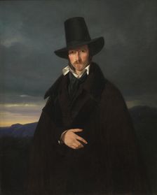 Portrait of the painter Wilhelm von Kaulbach, 1832. Creator: Bendz, Wilhelm (1804-1832)